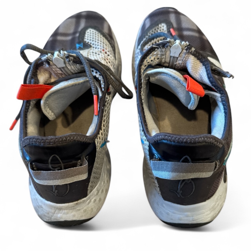 Nike PG 4 Paul George Football Gray/Laser Plaid Basketball Shoe Size 10.5 - Picture 8 of 15